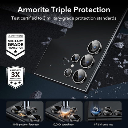 ESR Samsung Galaxy S24 Ultra Kameraschutz Set Schwarz
