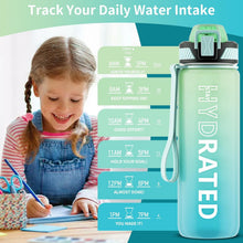 Sport Trinkflasche 750ML BPA-frei mit Strohhalm und