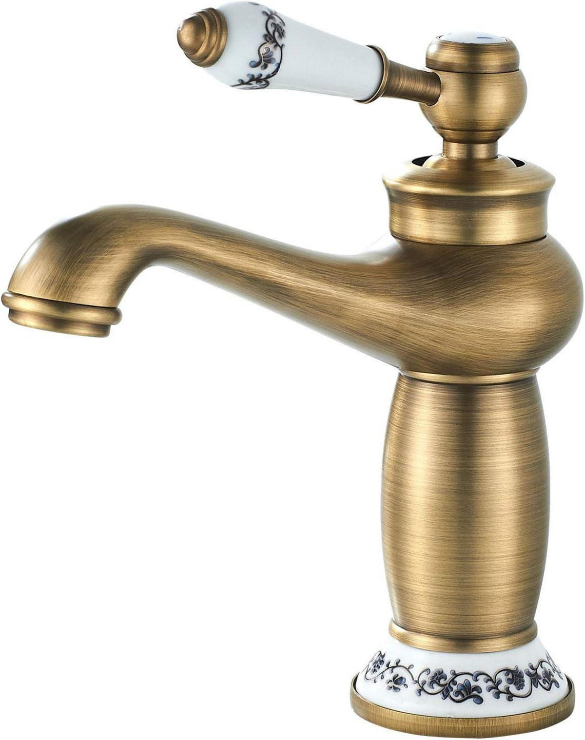 Retro Wasserhahn für Bad Waschbecken Armatur, Bronze