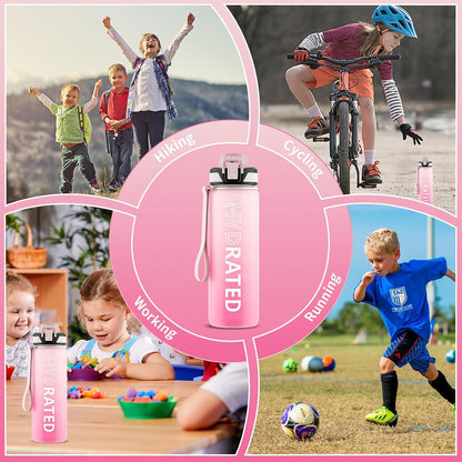 Trinkflasche 750ml BPA-frei mit Strohhalm Sport Auslaufsicher