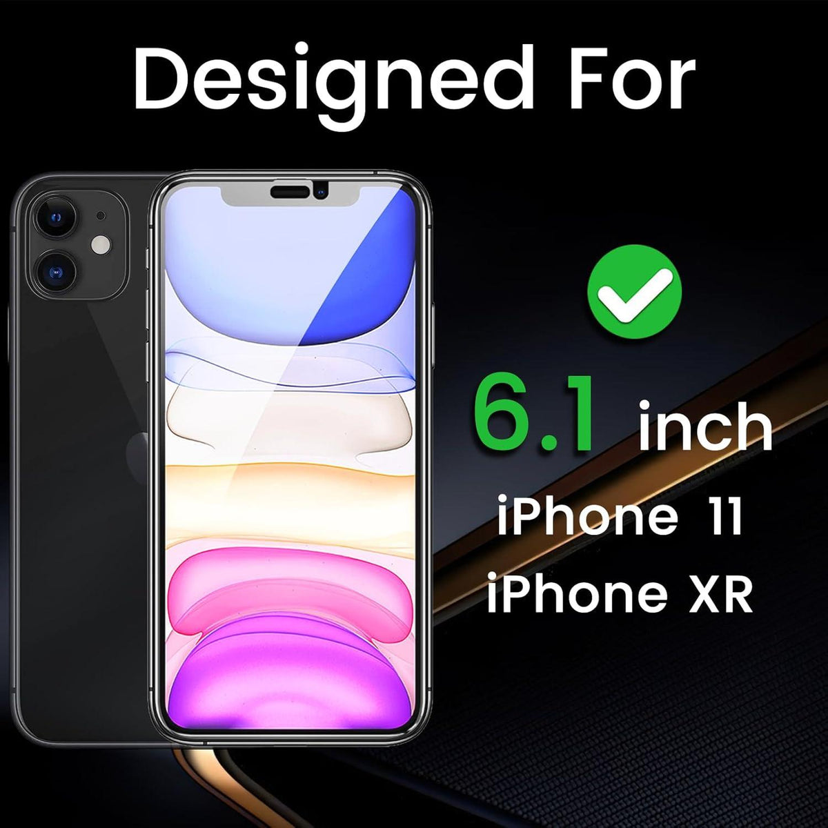 Sichtschutz Anti-Spy Panzer Schutzglasfolie iPhone 11 XR 6,1