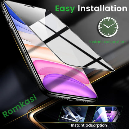 iPhone 11 XR Sichtschutz Anti-Spy Panzer Glas 2er Set
