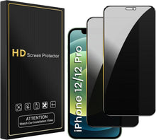 Sichtschutz Panzer Glasfolie für iPhone 12/12 Pro 6,1 Zoll