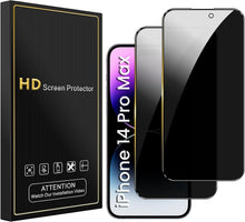 Sichtschutz Panzer Schutzfolie iPhone 14 Pro Max 6,7 Zoll Anti-Spy 9H