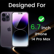 Sichtschutz für iPhone 14 Pro Max 6,7 Zoll, Panzerglas 2er