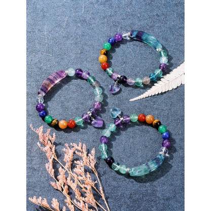 Chakra Armband Rosenquarz Herz Anhänger Edelstein Energie