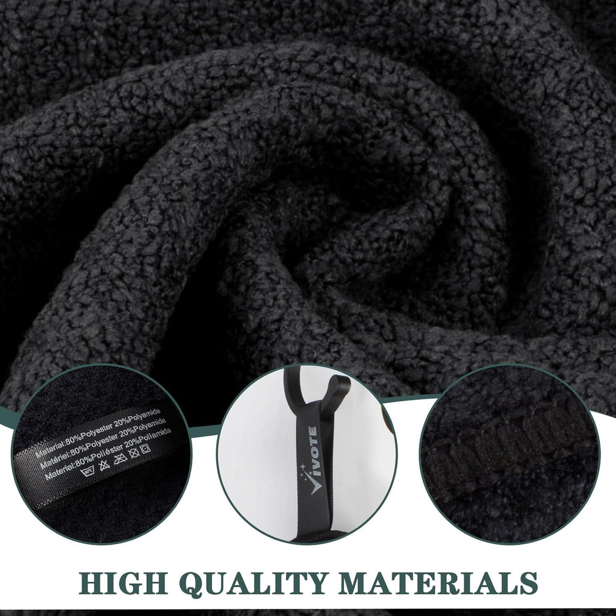 Mikrofasertücher Barista Tuch Schwarz Waffeltuch 30x30cm 12er Set