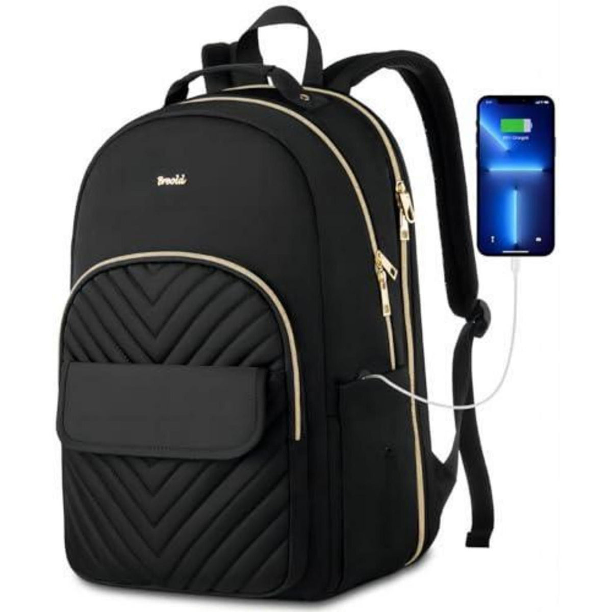 Laptop Rucksack Damen 17,3 Zoll – Anti-Diebstahl & USB Ladeanschluss