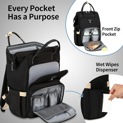 Baby Wickelrucksack Rucksack wasserdicht Große Kapazität Reiserucksack