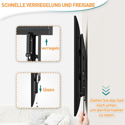 Feste TV Wandhalterung, 26-60 Zoll, Ultra Slim, Max. VESA