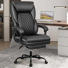 Ergonomischer Bürostuhl mit Fußstütze und Lordosenstütze