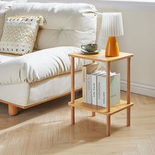 Moderner IBUYKE Holz Beistelltisch 2 Ebenen 39x29x53cm sofa