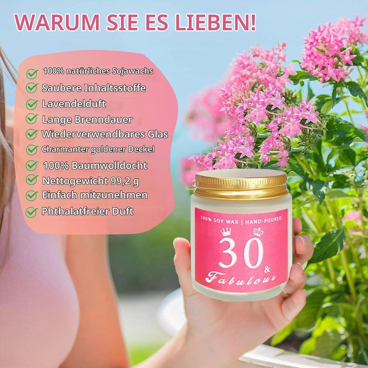 Geschenkset 30. Geburtstag Frau | Entspannende Überraschung für Mama & Co.