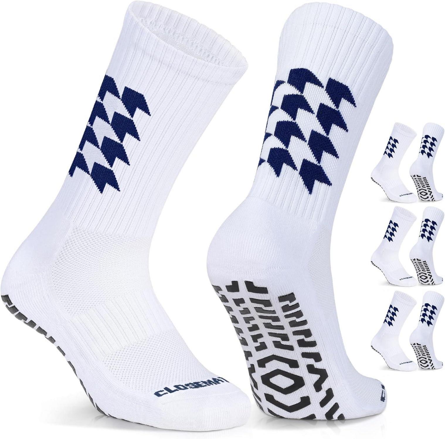 Rutschfeste Fußballsocken Sportsocken Grip Socken für Basketball Yoga
