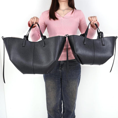 TIAASTAP Tote Bag Kunstleder Damen Groß Shopper Elegant