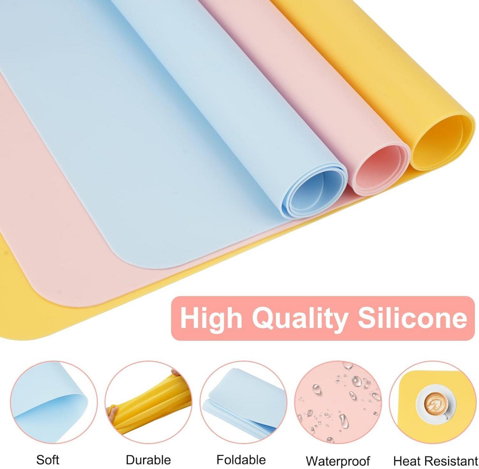 Silikon Bastelunterlage Set 40x30cm 3er Pack Kinder DIY Handwerk