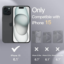 Silikon Hülle für iPhone 15 6,1 Zoll, Stoßfest, Sturmblau