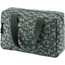 Große Cord Kosmetiktasche für Damen - Grün