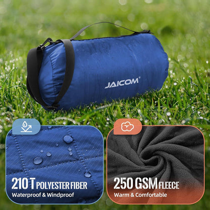 Wasserdichte Schafwoll-Picknickdecke 140x200 cm Strand Camping Outdoor