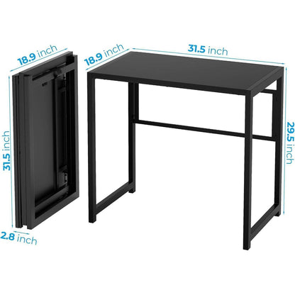 Klappbarer Schreibtisch 80 x 48 cm Stabil und platzsparend