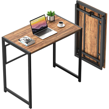 Kleiner Klappbarer Schreibtisch 100x48 cm Beige Home Office