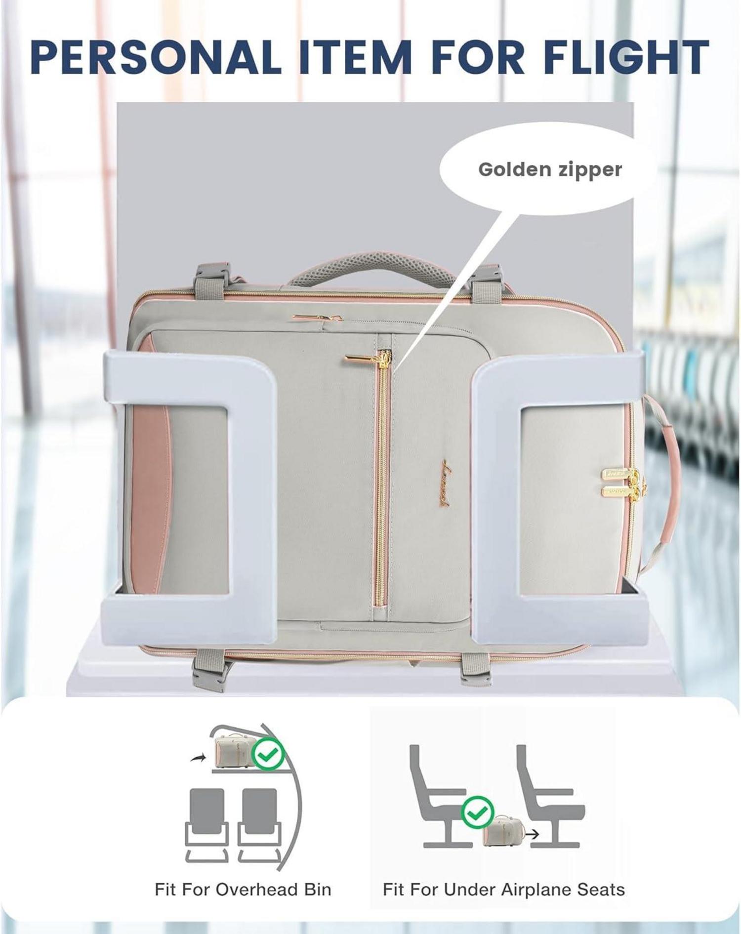 Handgepäck Rucksack 40L: Reiserucksack Damen 17 Zoll
