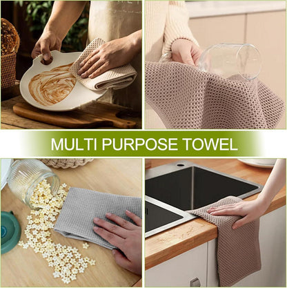 6er Set Baumwoll-Geschirrtücher 35x35cm - Weich, saugfähig, langlebig