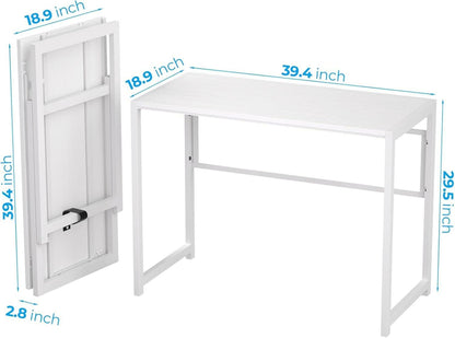 Klappbarer Schreibtisch Weiß 100 x 48 cm Home Office