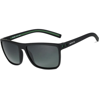 Polarisierte TR90 Herren Sonnenbrille UV400 Schutz Schwarz