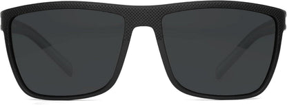 Polarisierte TR90 Herren Sonnenbrille UV400 Schutz Schwarz