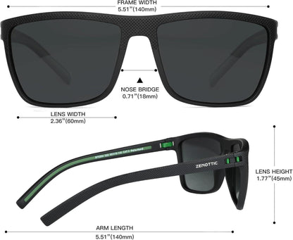 Polarisierte Herren Sonnenbrille TR90 Rahmen UV400 Schutz