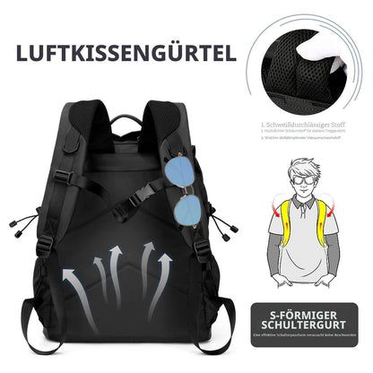 Großer Laptop Rucksack 35L Wasserdicht für 17,3 Zoll Notebook