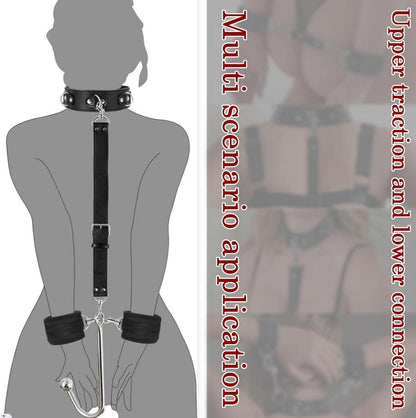BDSMJOY Handschellen Analhaken Halsband Set Frauen