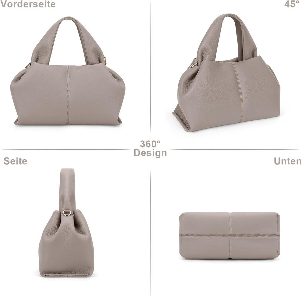 Kleine Damen PU Leder Umhängetasche Vintage Hobo Beuteltasche