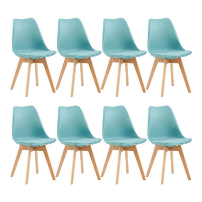 8 Esszimmerstühle Bugholz, Hellhimmelblau, Skandinavisch