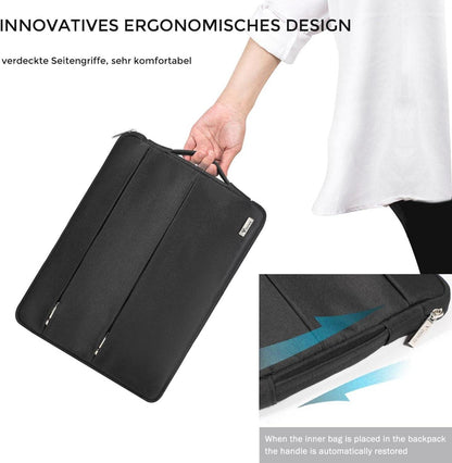 Laptophülle 15 Zoll Laptop Hülle Schutzhülle Sleeve Case Schwarz