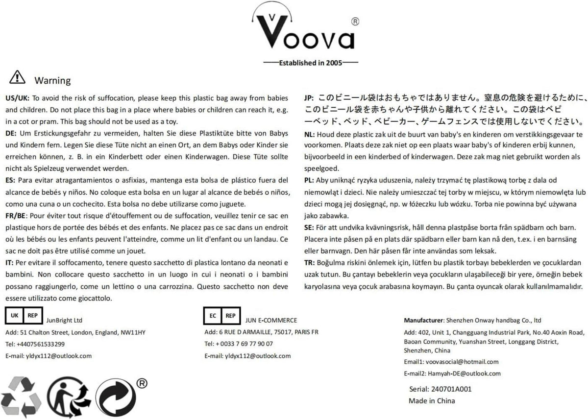 Voova Laptophülle 15 Zoll Notebook Tasche Schutzhülle Schwarz