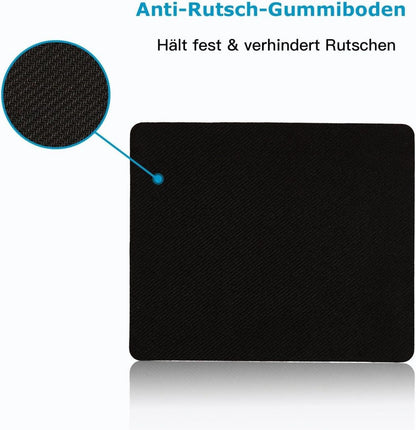 Mauspad Klein mit Design und Motiv 24 x 20 cm für Büro und Gaming