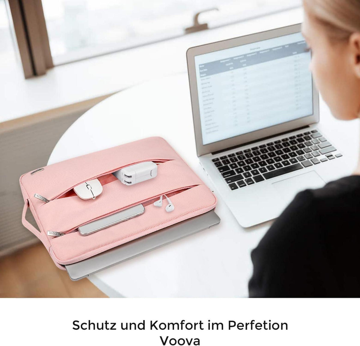Voova Laptophülle 15,6-16 Zoll Laptop Hülle Macbook Pro 16 Tasche Schutzhülle