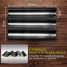 Hotec Baguette Backform Antihaftbeschichtet für 3 Baguettes