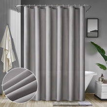 Duschvorhang Wasserdicht Grau Anti-Schimmel Textil 180x180cm