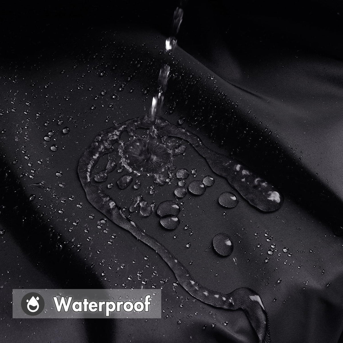 Duschvorhang 200x240cm schwarz wasserdicht mit Anti-Schimmel-Schutz