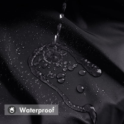 Duschvorhang 200x240cm schwarz wasserdicht mit Anti-Schimmel-Schutz