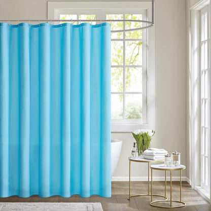 MIULEE Duschvorhang 180x200cm Blau Wasserdicht Anti-schimmel