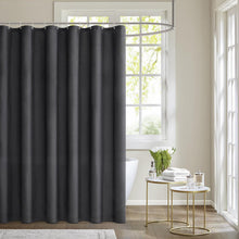 MIULEE Duschvorhang 180x210cm Dunkelgrau Wasserdicht