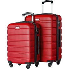 COOLIFE Koffer Set 2tlg. (S+M) – Hartschale Rot mit TSA-Schloss