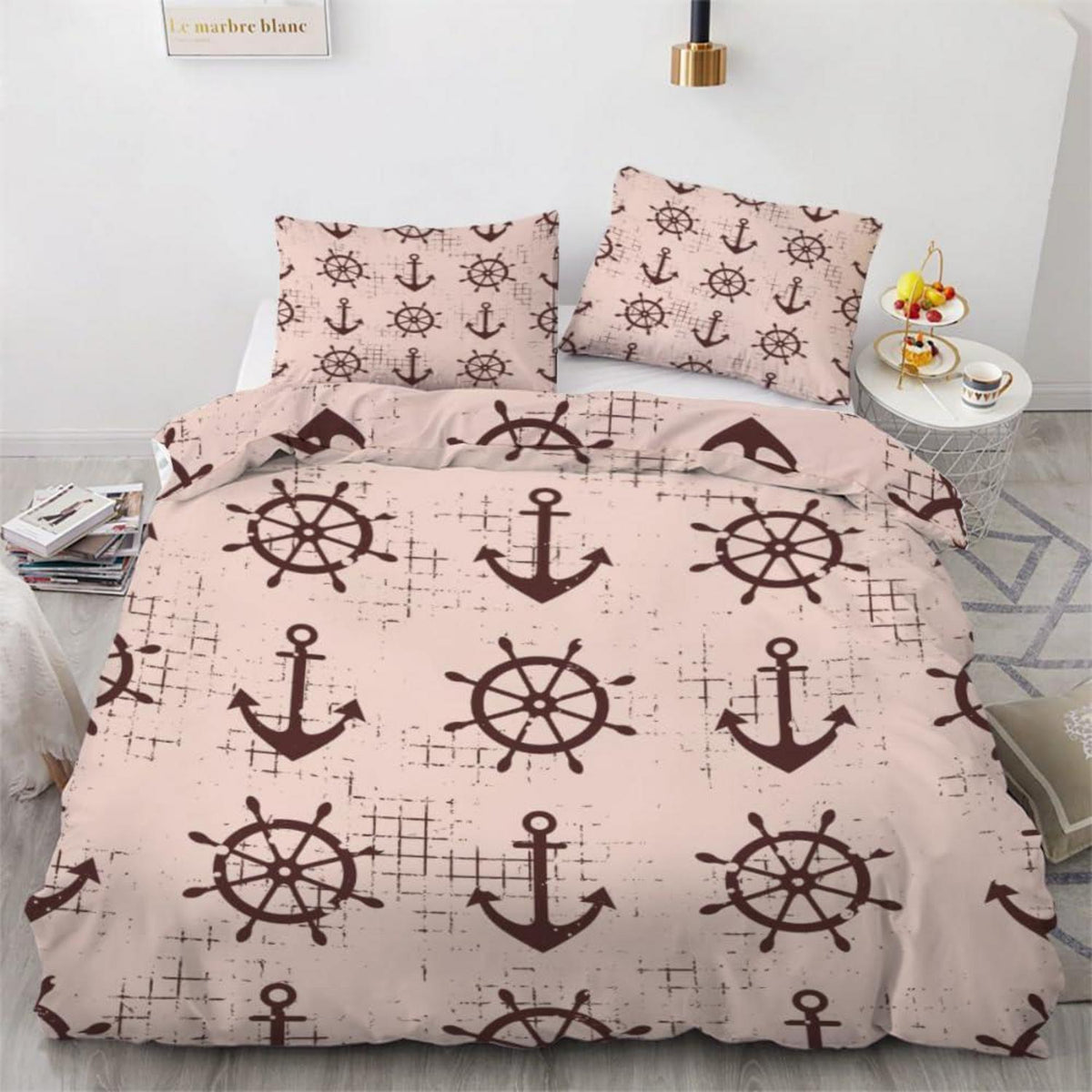 Anker 3teilig Bettwäsche-Set 220x240 cm Mikrofaser