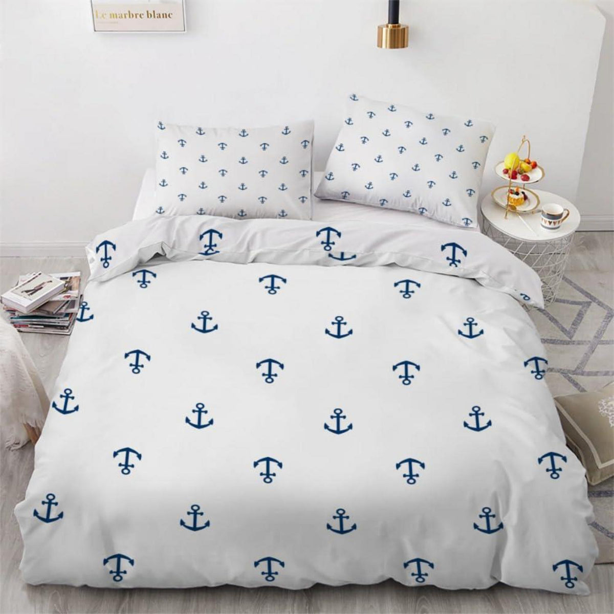 Anker 3teilig Bettwäsche Set 220x240 cm Mikrofaser