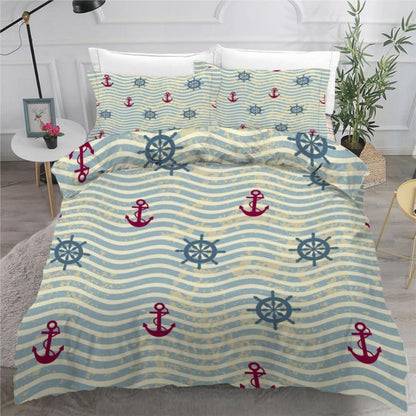 Anker 3teilig Bettwäsche-Set 220x240 cm Mikrofaser