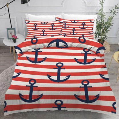 Anker 3teilig Bettwäsche Set 220x240 cm Mikrofaser